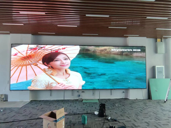 乐东P1.53led小间距屏安装案例